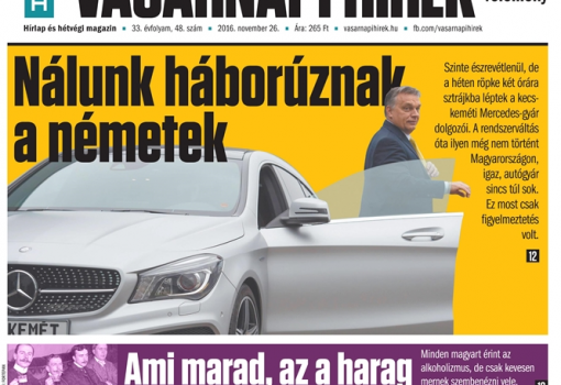<h1>Vasárnapi Hírek, 2016. november 26., 48. szám</h1>-
