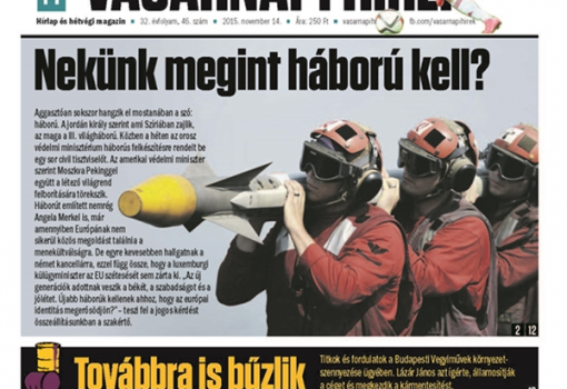 <h1>Vasárnapi Hírek, 2015. november 14., 46. szám</h1>-